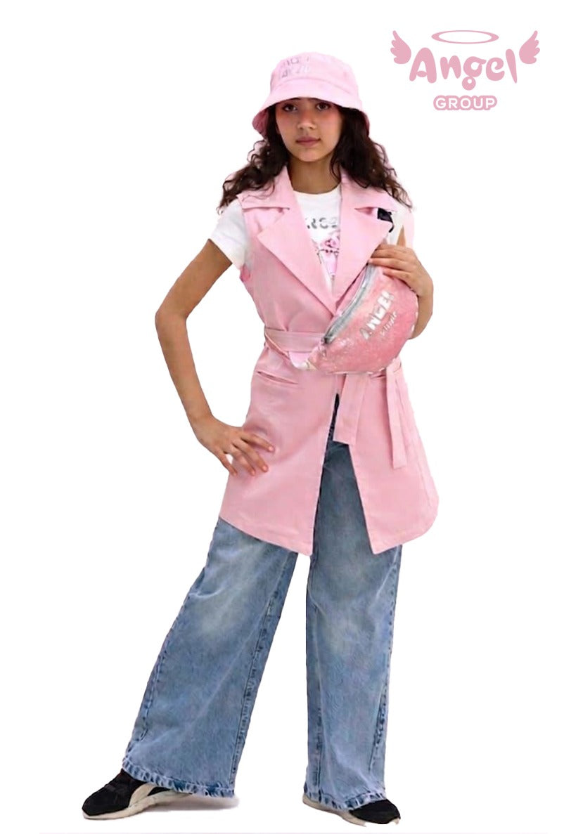 طقم جاكيت طويل وبنطلون