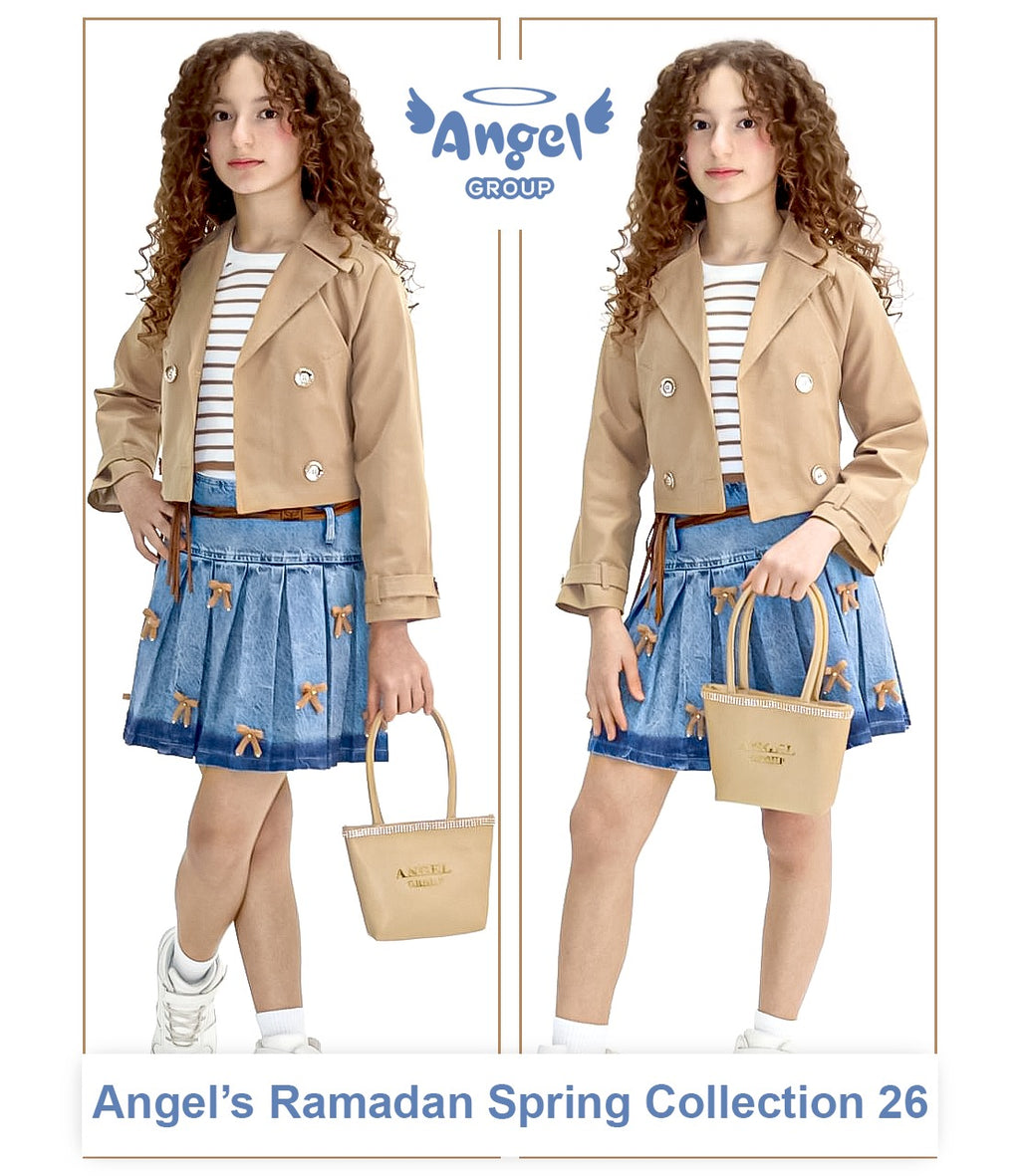 طقم بناتي كاجوال انيق